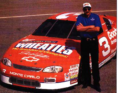 This car was drove by Dale in the 1997 Select. He is the first race car driver to be put on the Wheaties cereal box. 